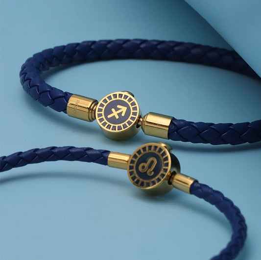 Navy Blue Zodiac Bracelet